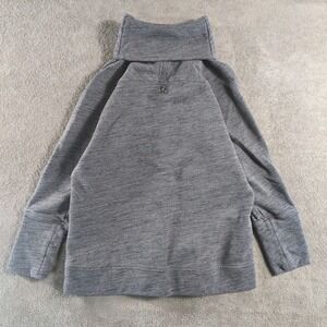 Lululemon Gray Heathered Cowl Neck Size 10 L Sweatshirt with Pockets Women's